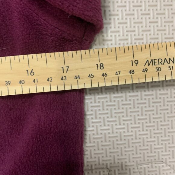 Columbia Springs Fleece Jacket Kids Girls Large Purple Burgundy Full Zip Pockets - Picture 4 of 6